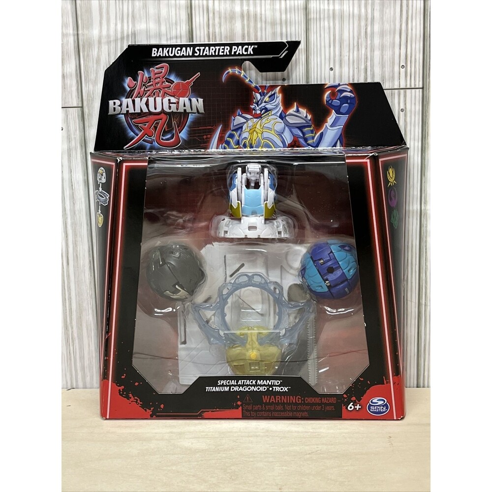 BAKUGAN Generation 3 STARTER PACK Special Attack Mantid Titaniam Dragonoid Trox